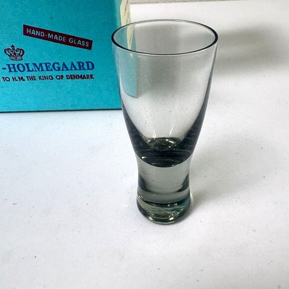 Kastrup - Holmegaard Other - Kastrup Holmegaard Canada Smoked Shot Cordial Glass Set of 6 Box 1oz Denmark